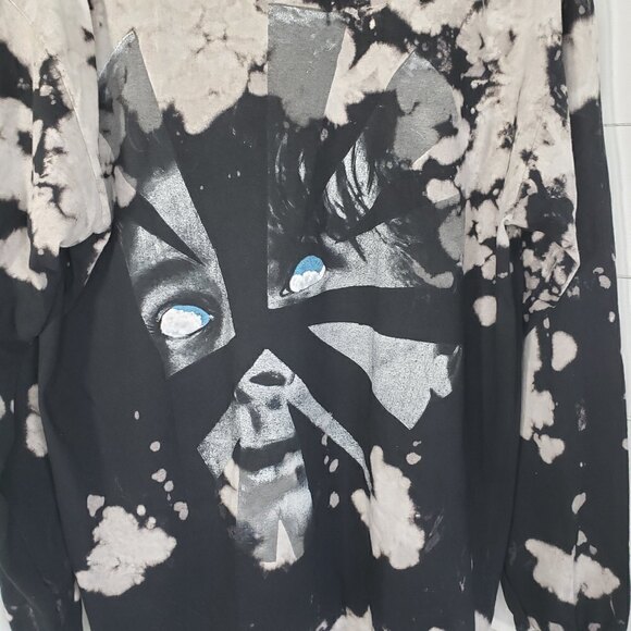 Travis Scott Astroworld Shattered Face Bleach Dye L/S Tee Large - Picture 3 of 5